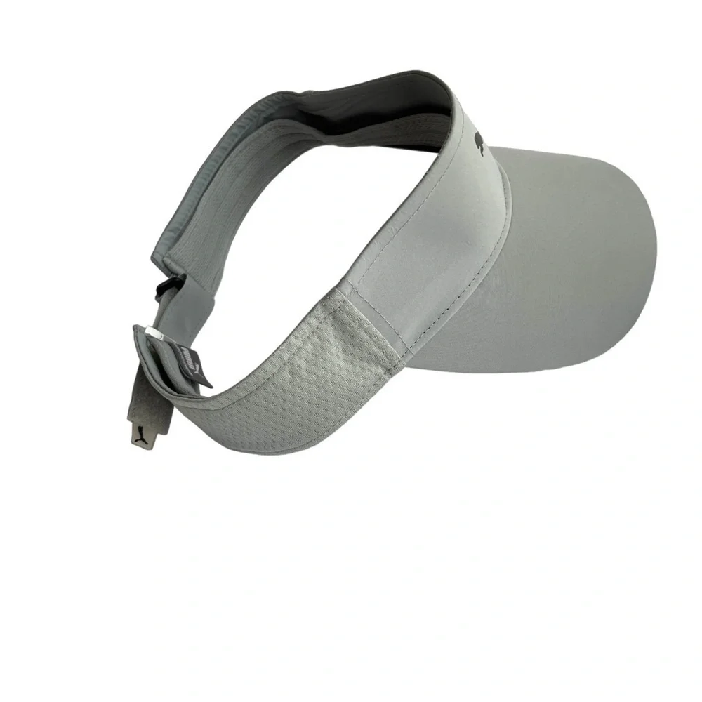 Puma visor adjustable grey black logo sports summer - Picture 3 of 10